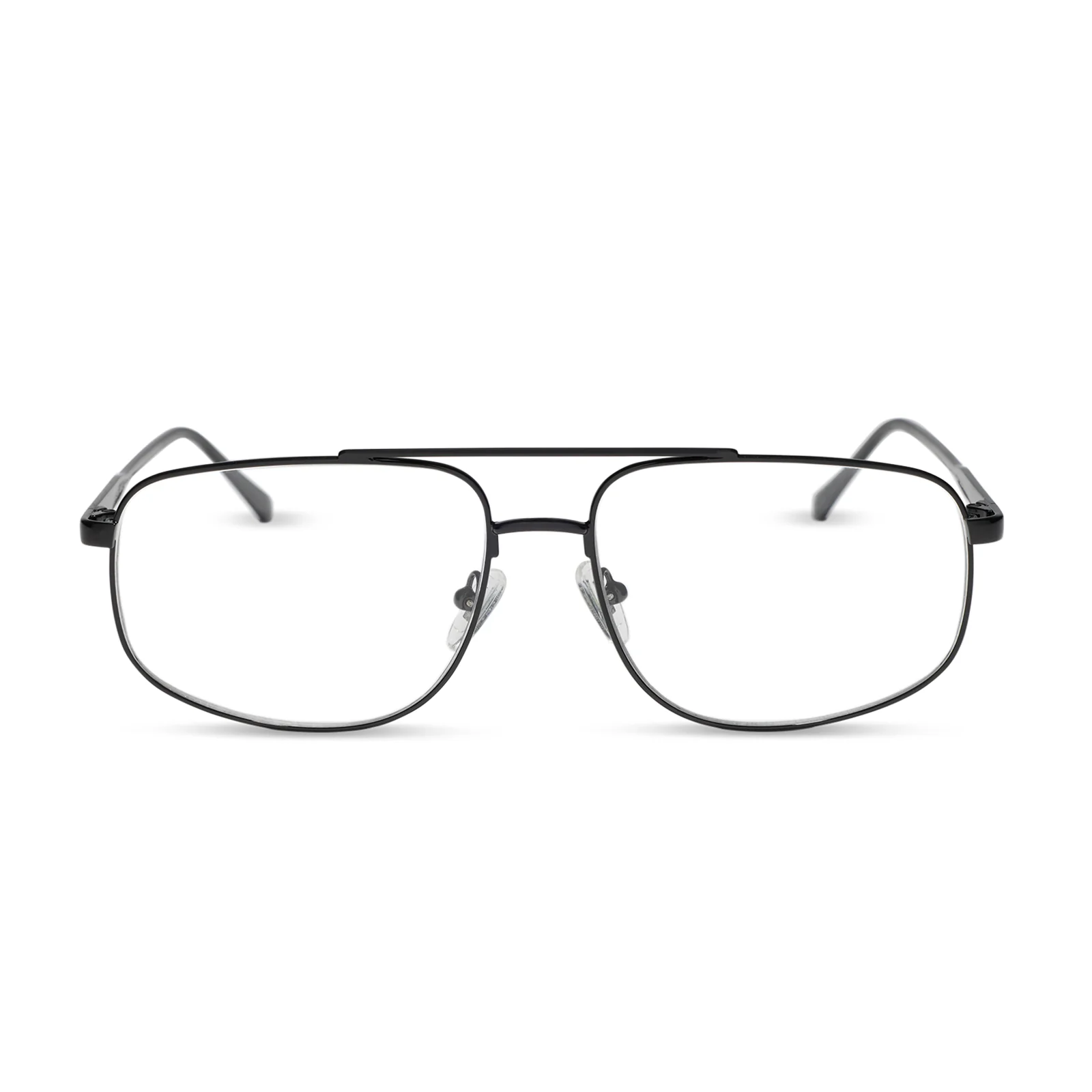 Image of CHARLEY - SHINY BLACK + GLASSES