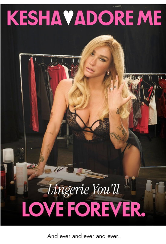 Kesha For Adoreme - Lingerie You Will Love Forever. And ever and ever and ever.