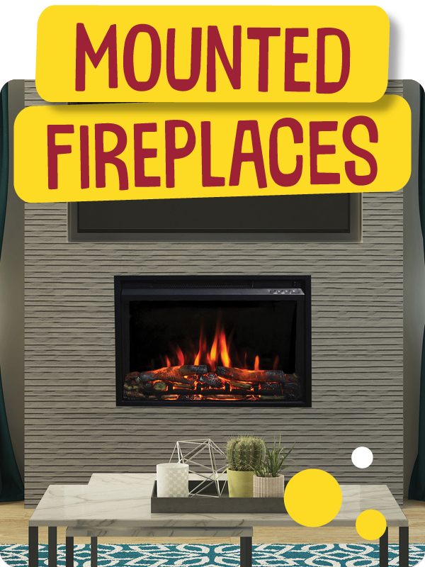 Mounted fireplaces