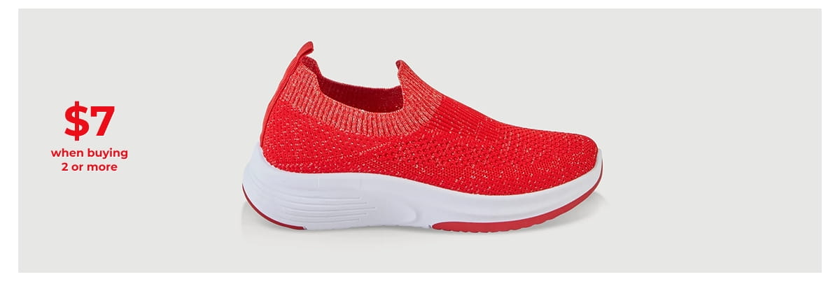 Shop Lurex Textured Knit Slip On Sneakers
