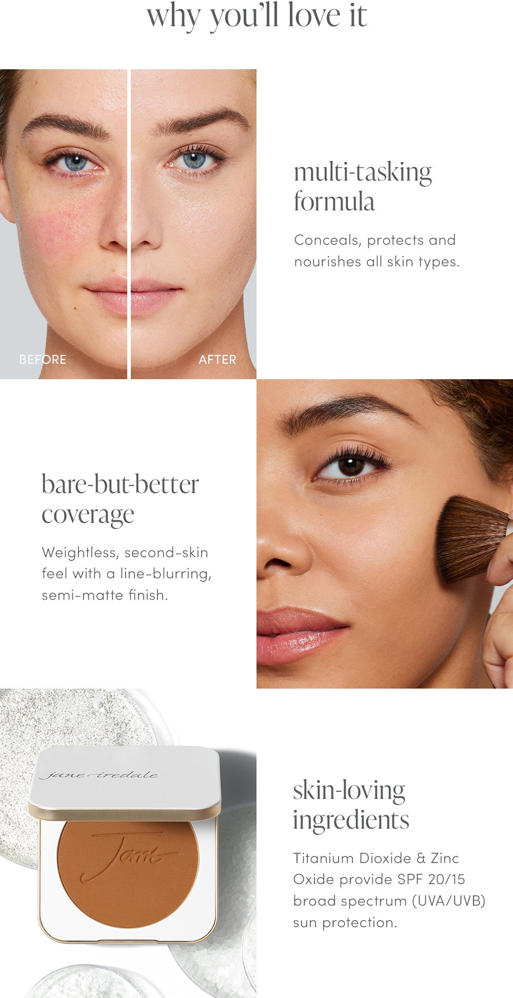 Why You'll Love It- PurePressed Base Mineral Foundation 