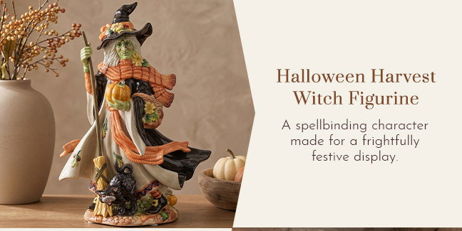 Halloween Harvest Witch Figurine