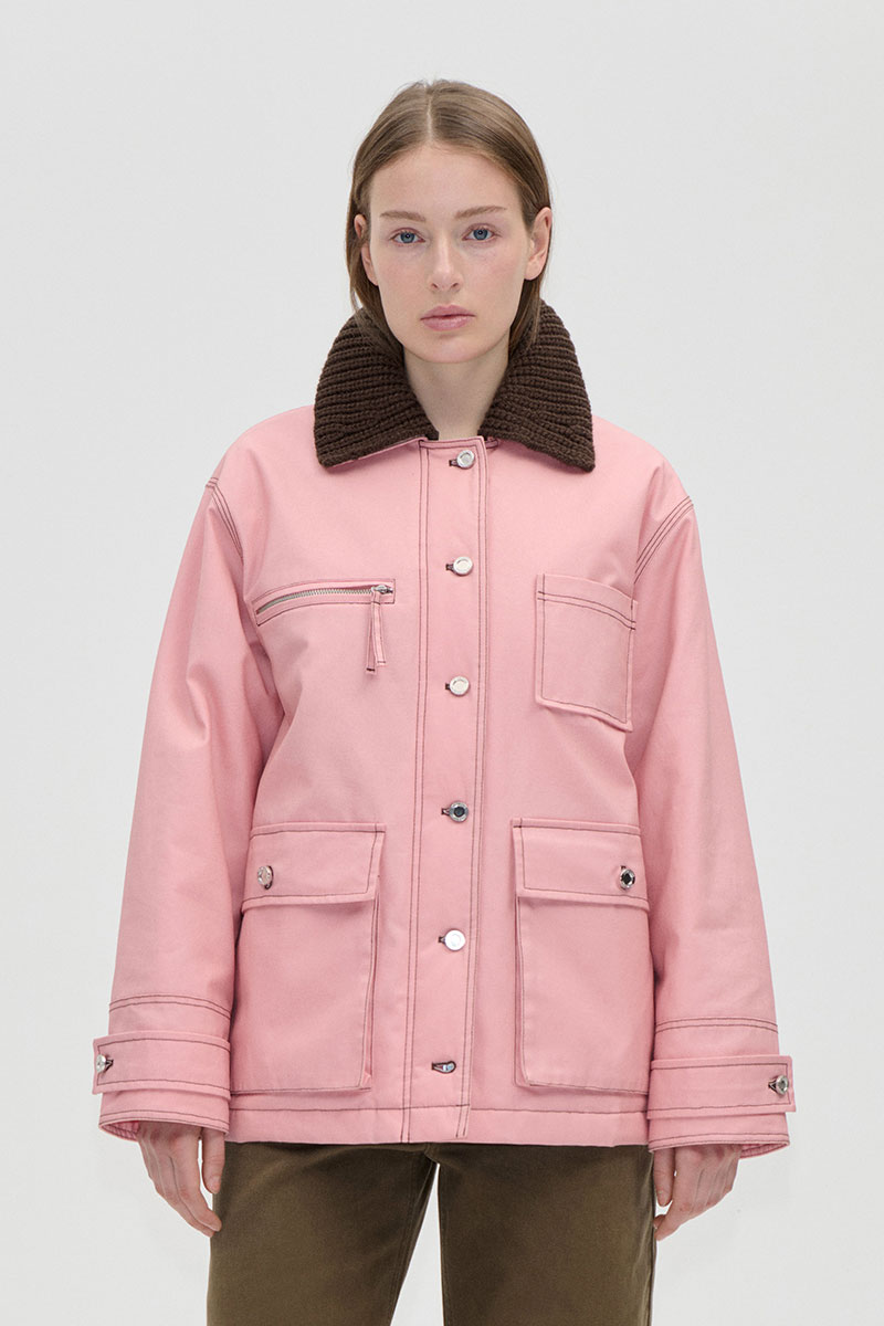 Workwear Boxy Jacket - Haze Pink