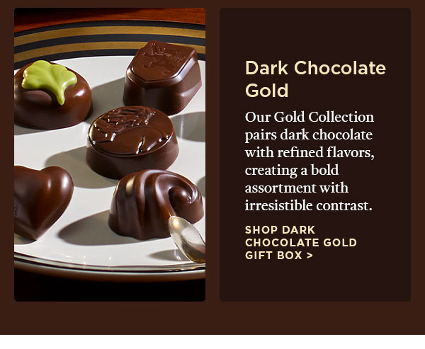 Dark Chocolate Gold Gift Box, 15pc.