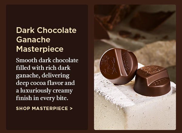 Dark Chocolate Ganache Small Masterpiece Bags, Set of 6