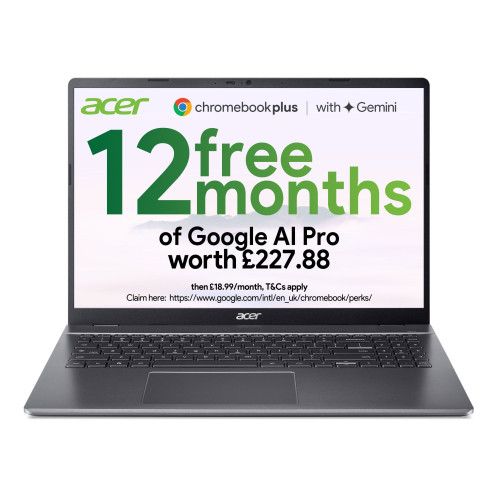 Acer Chromebook Plus 516 Intel Core i3-1315U 8GB RAM 128GB UFS 16" Chrome OS Laptop