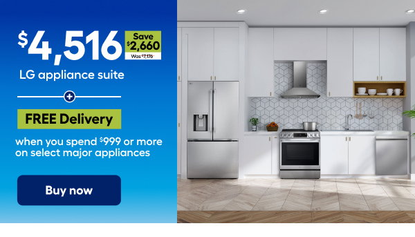 $4,516 LG appliance suite FREE Delivery. Shop now