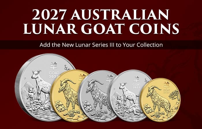 Preorder 2027 Australian Lunar Goat Coins