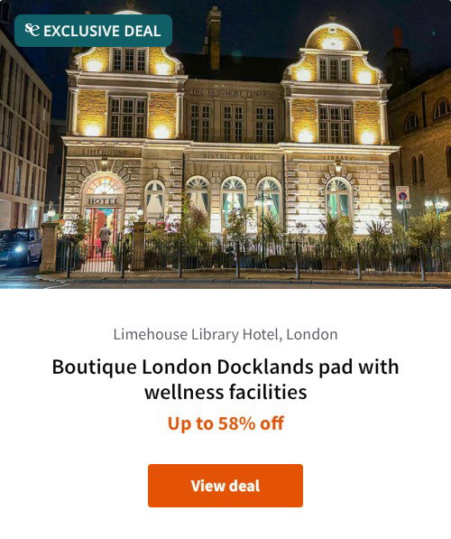 Boutique London Docklands pad with wellness facilities