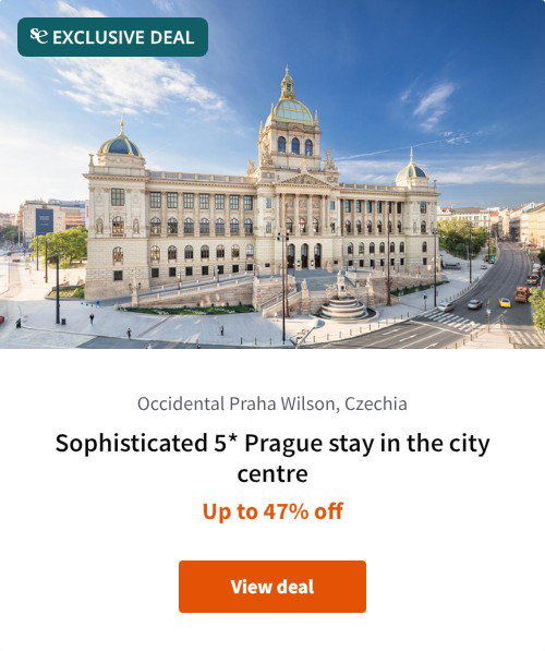 Sophisticated 5* Prague stay in the city centre