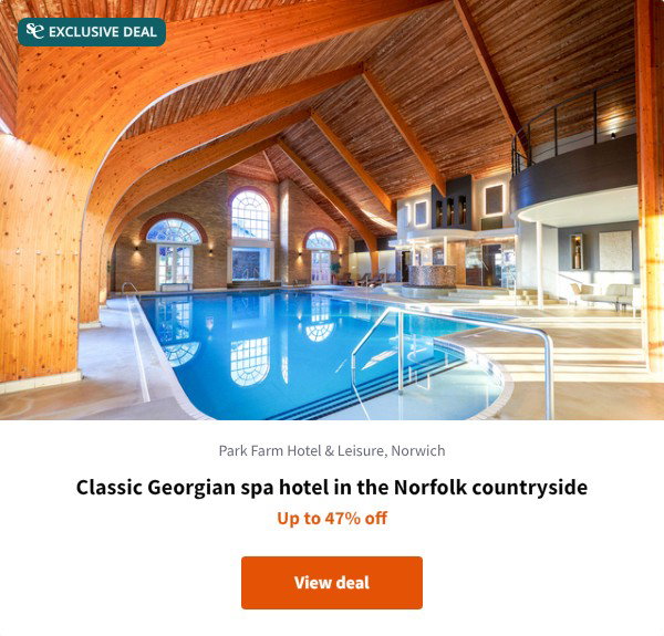 Classic Georgian spa hotel in the Norfolk countryside