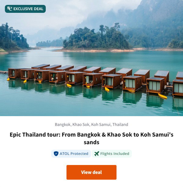 Epic Thailand tour: From Bangkok & Khao Sok to Koh Samui's sands