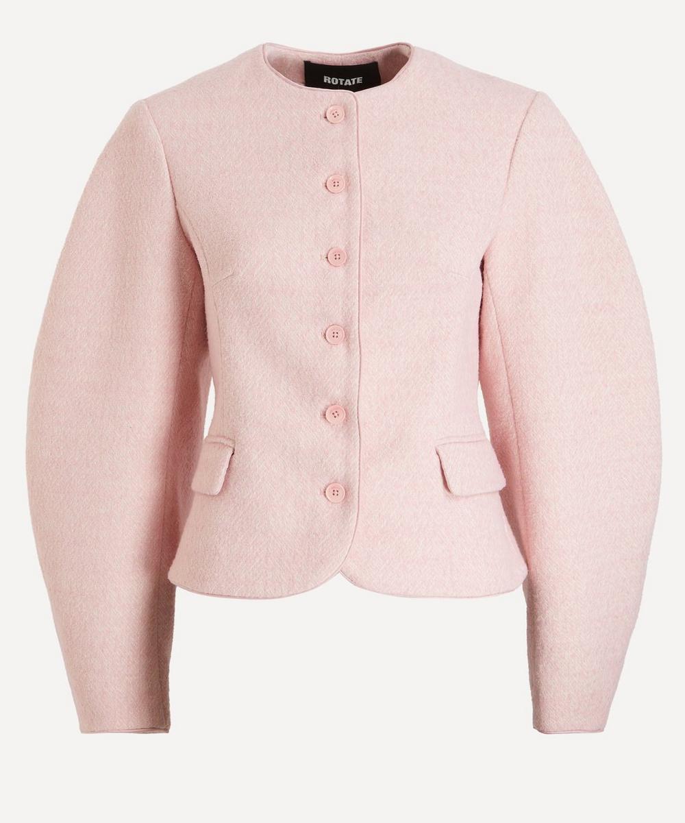 ROTATE Birger Christensen Pink Cocoon Sleeve Jacket