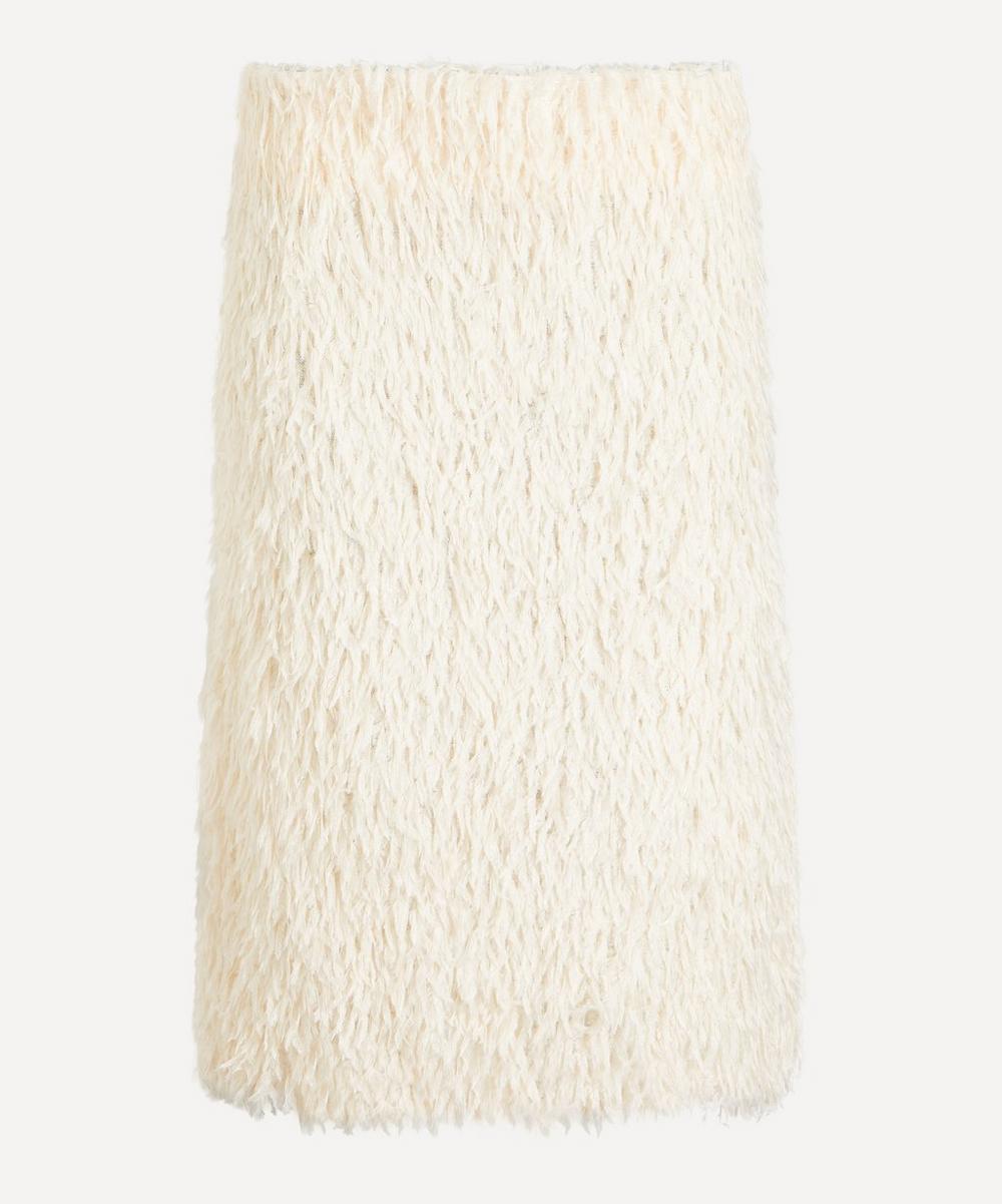 Toteme Feathered Jersey Skirt
