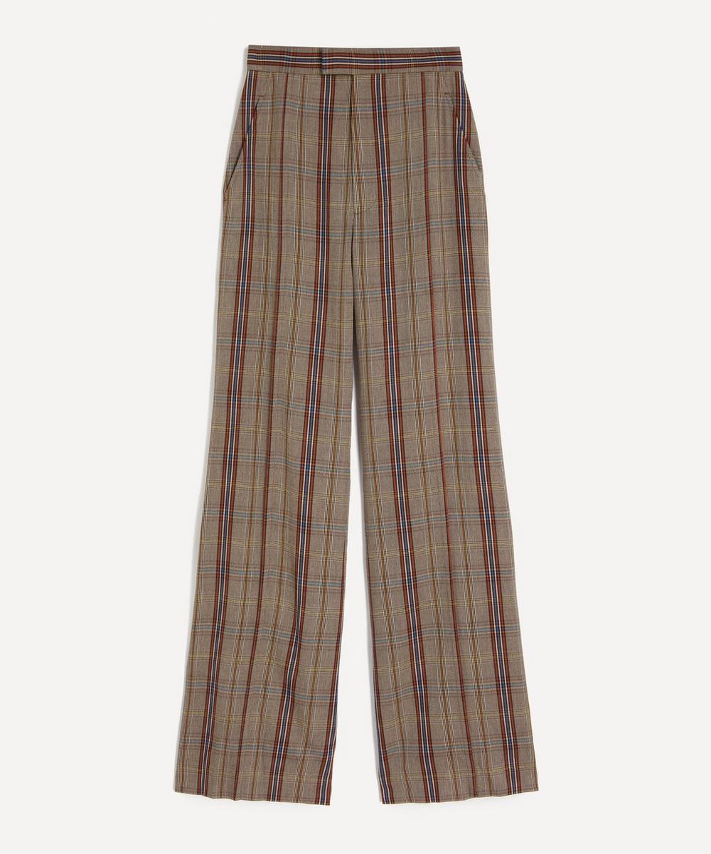 Vivienne Westwood Wide-Leg Dandy Hunt Check Trousers