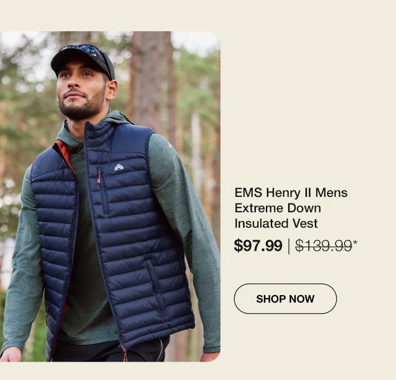 EMS Henry II Mens Extreme Down Insulated Gilet