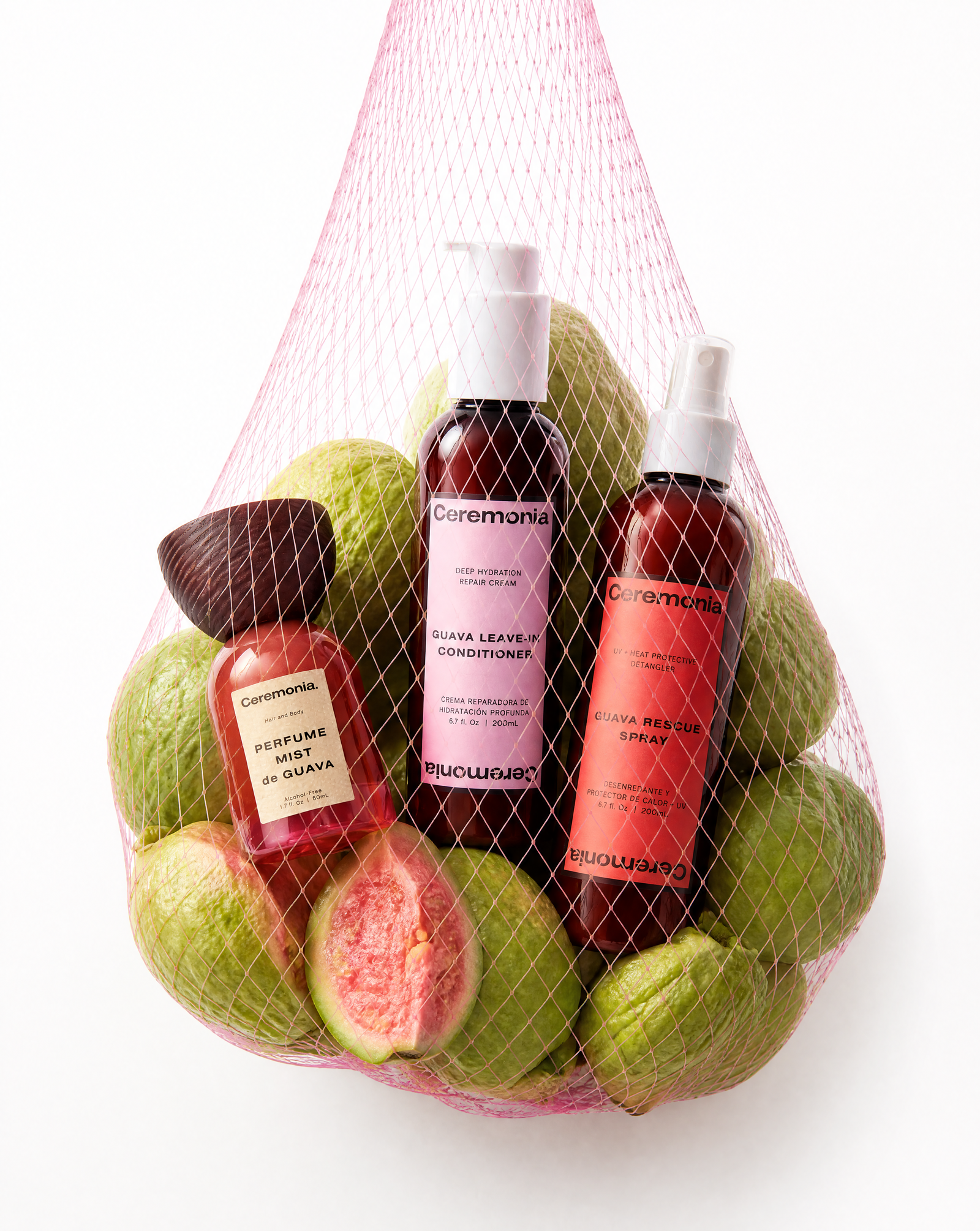 Ceremonia hair care product routine lineup
