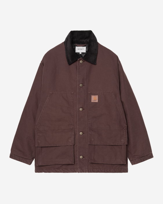Carhartt WIP Lander Coat | Palisander / Black (Stone Washed)