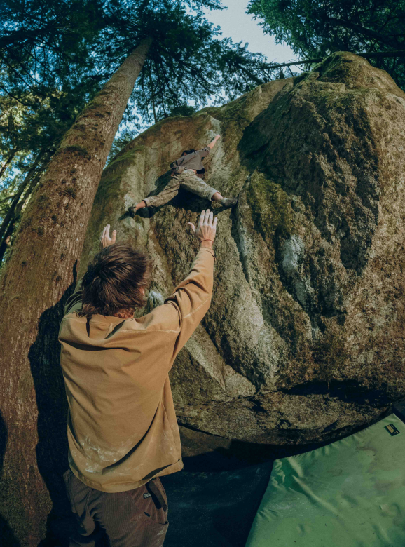 Climbers wearing Hardwear Supply™