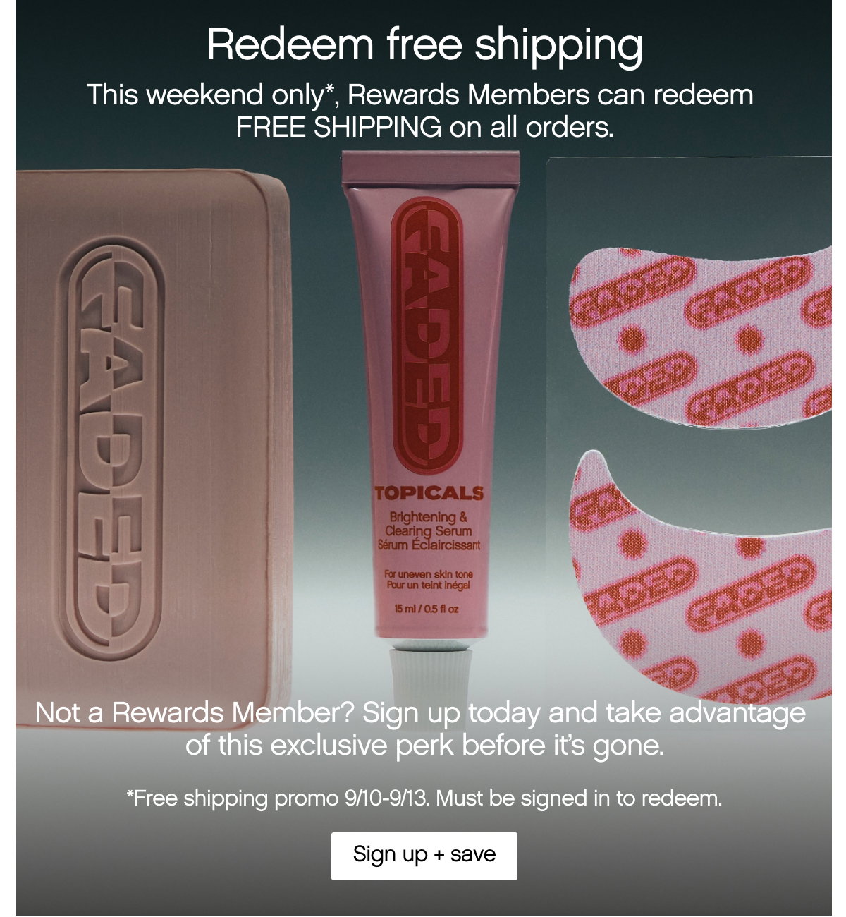 Redeem free shipping