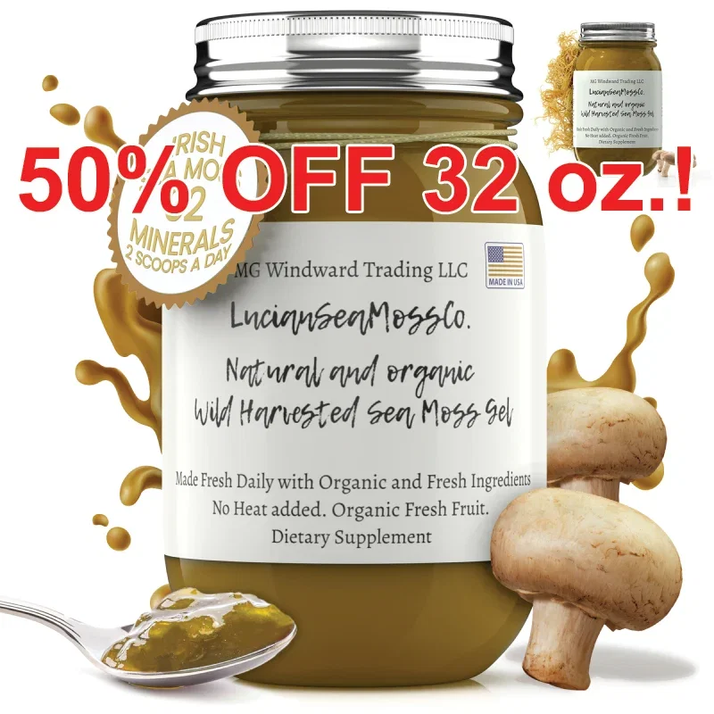 Image of Organic Mega Mushroom Infused Sea Moss Gel