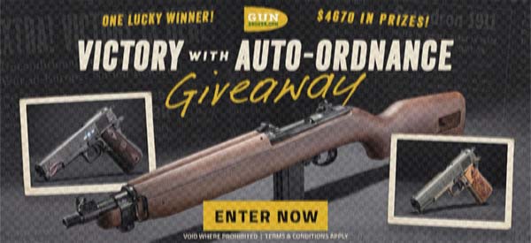 Victory with Auto-Ordnance Giveaway by GunBroker