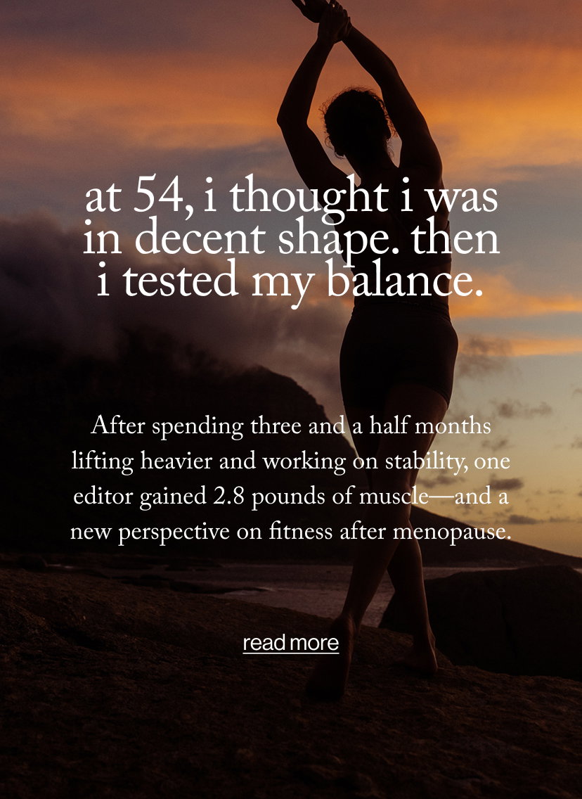 At 54, I thought i Was in Decent Shape. then i tested my balance.