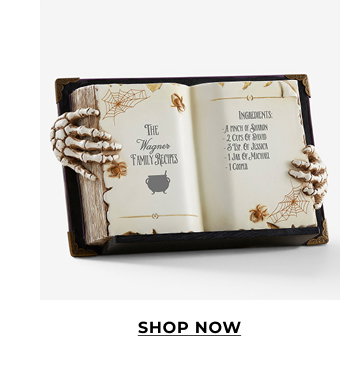 Spooktacular Spell Personalized Halloween 3-D Resin Spellbook
