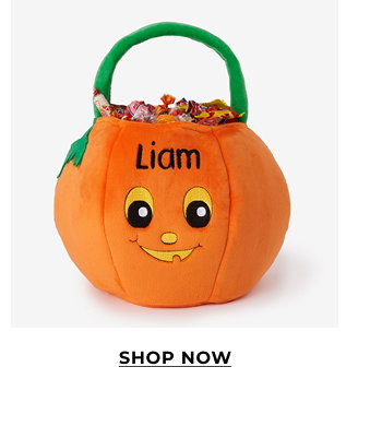 Pumpkin Pal Embroidered Plush Trick or Treat Bag