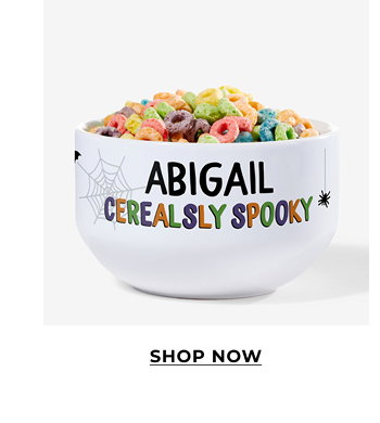 Cerealsly Spooky Personalized 14 oz. Kids Cereal Bowl