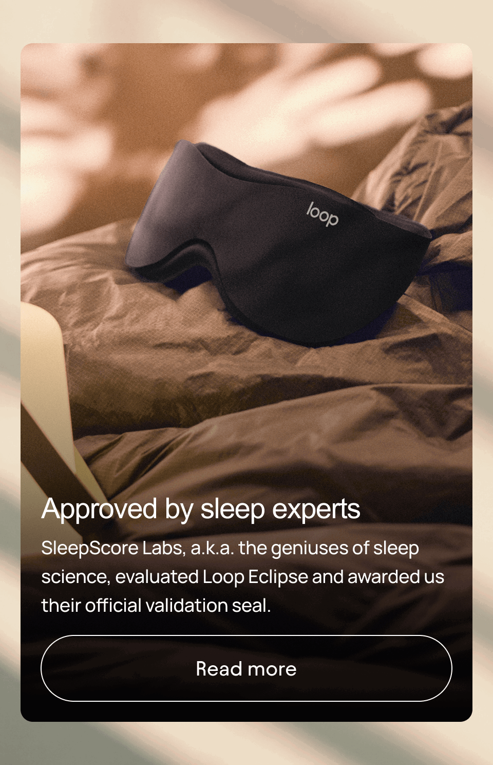 Approved by sleep experts