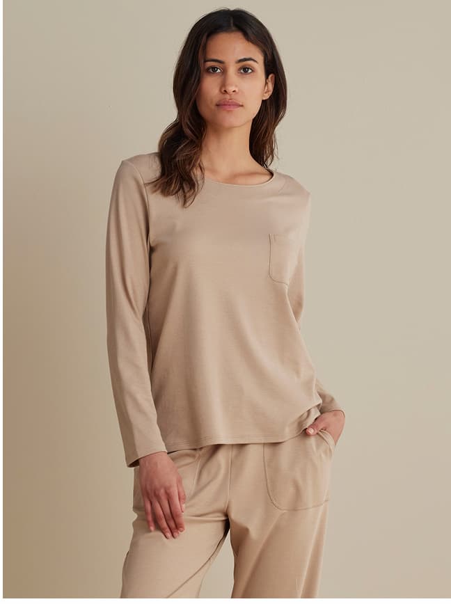 Pima Cotton Women's Jogger Pants Pajama Set