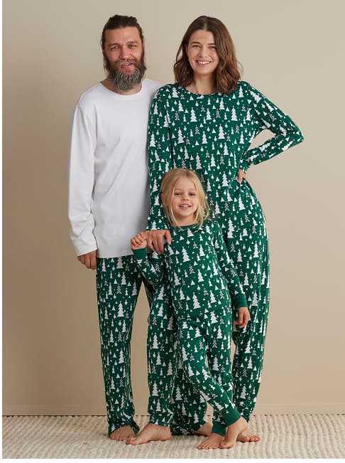 Family Printed Peruvian Cotton Women's Pajama Set