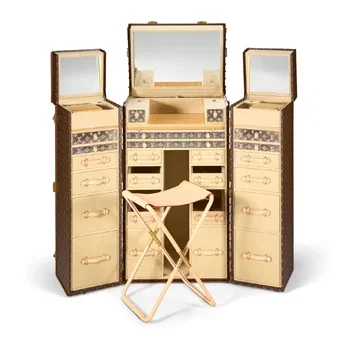 An Exceptional Classic Monogram Coated Canvas Malle Coiffeuse Beauty Trunk Louis Vuitton, 2025