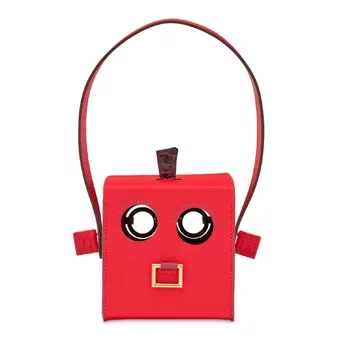 A Petit H Limited Edition Rose Texas Epsom Leather, Shiny Bordeaux Alligator & Bois De Rose Chèvre Leather Robot Bag