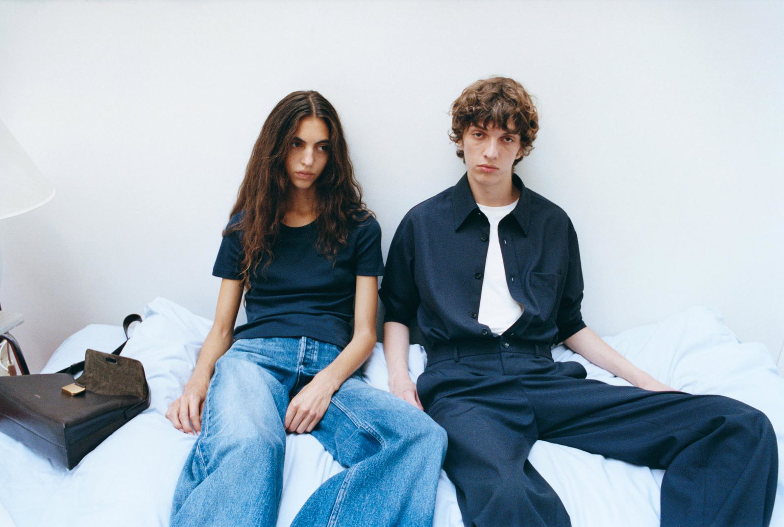 A.P.C. GIF of models in leather jackets