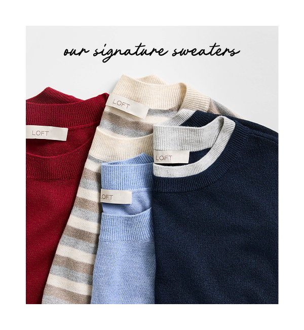 signature sweaters