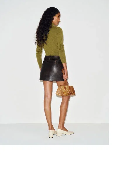 Veda Micah Leather Skirt