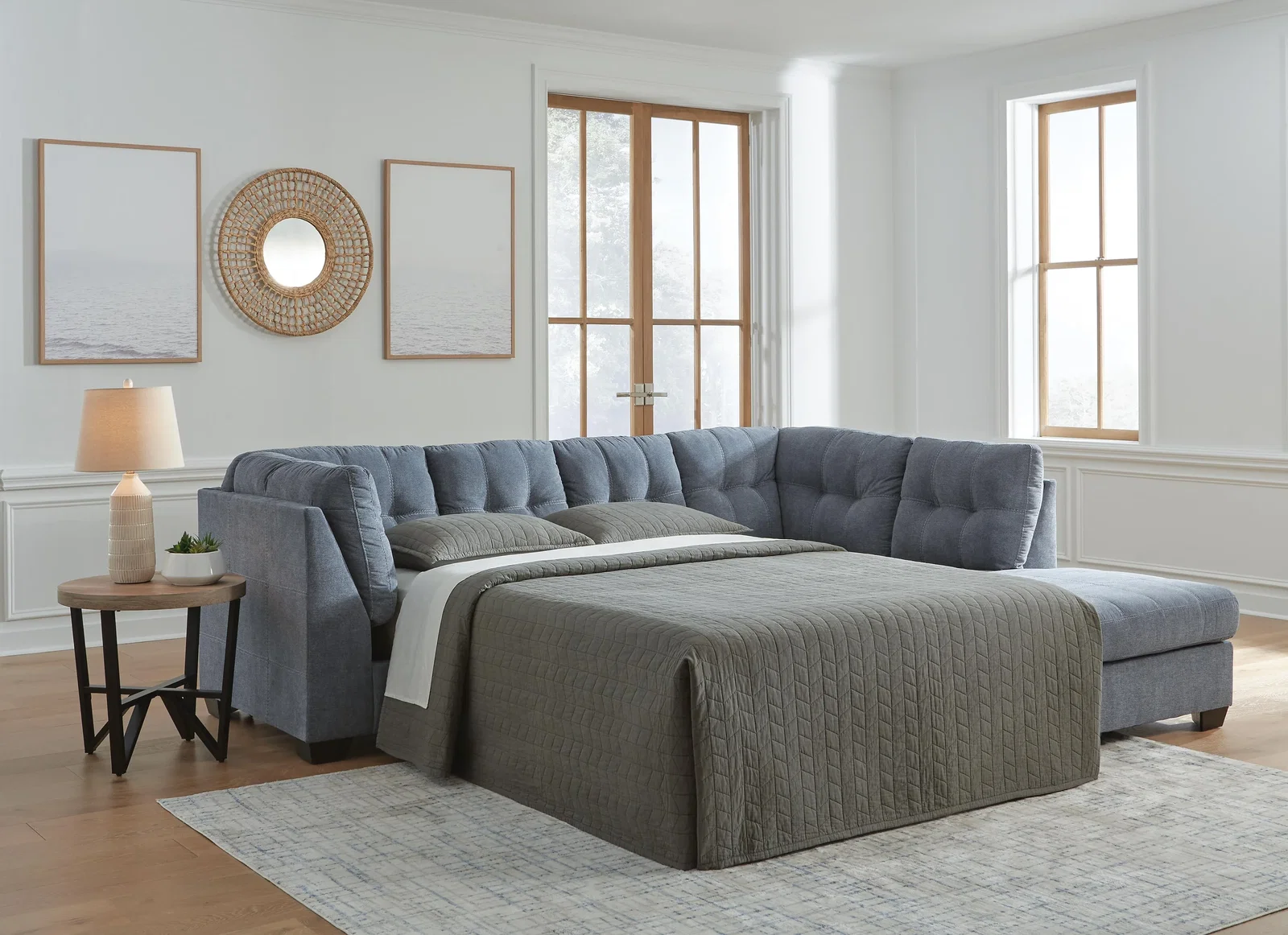 Signature Design by Ashley® Marleton 2-Piece Sleeper Sectional with Chaise