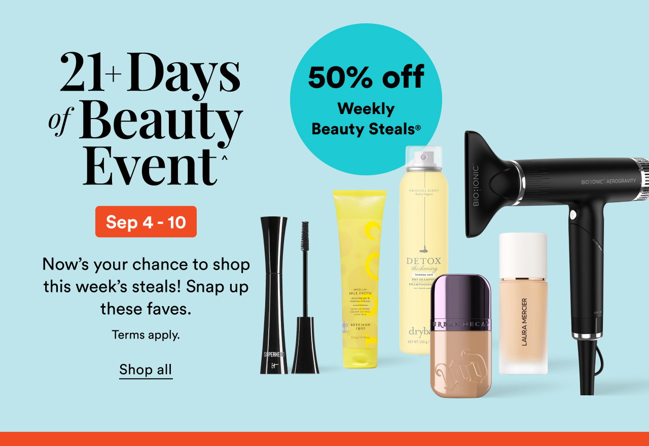 21+ Days of Beauty Event | Weekly Beauty Steals