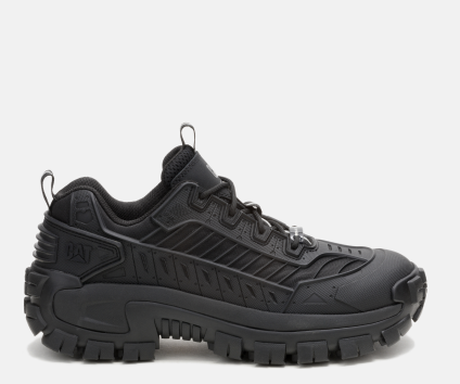 CAT Footwear - Men's Invader Mecha Composite Toe Work Shoe - Black colorway.