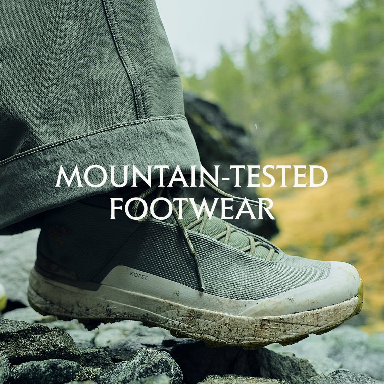 Mountain-tested footwear