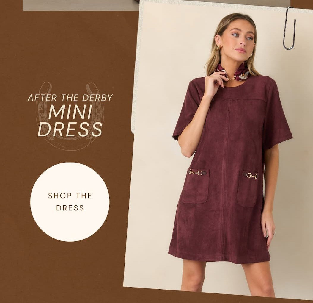 "After the derby mini dress. Shop the dress."