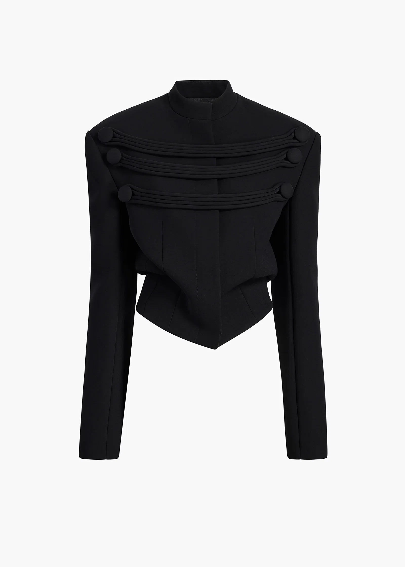 Image of York Jacket with Cord Embroidery in Black