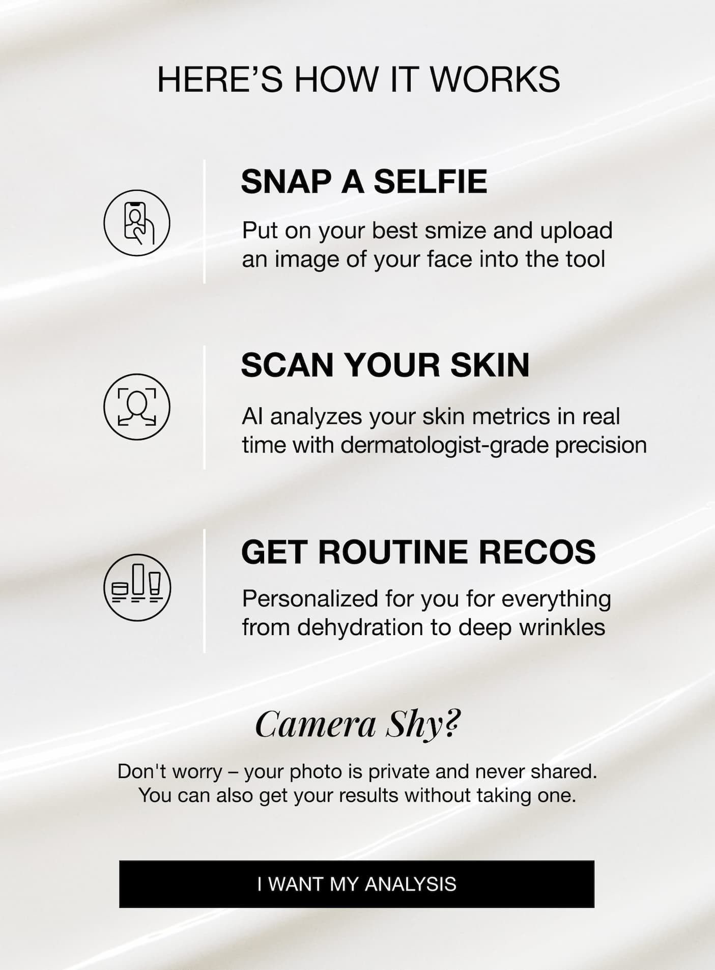Snap a selfie, scan your skin and get routine recos from New StriVectin Skin Analysis