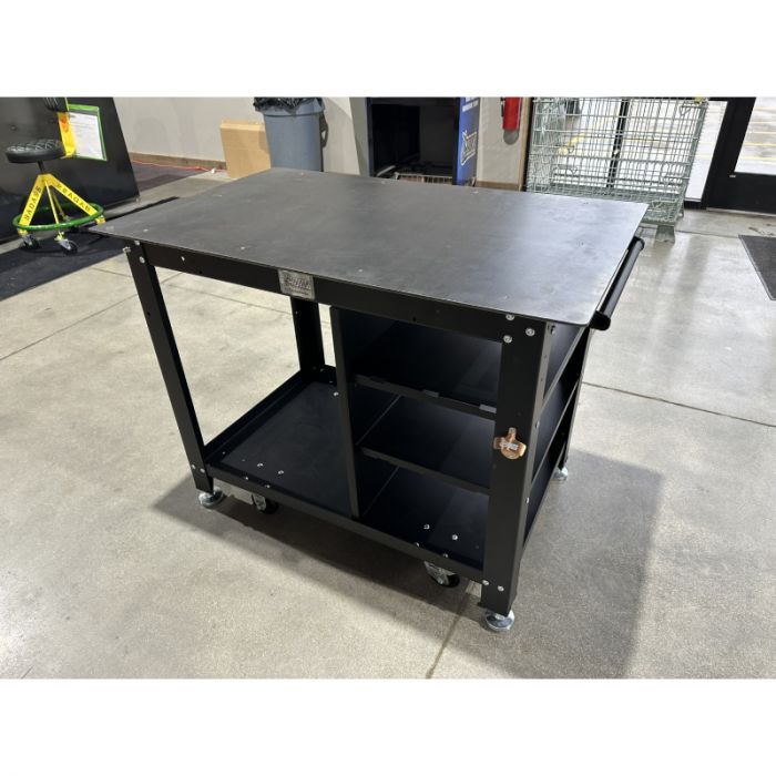 Badass Weld Cart, Black Frame, Black Accessories