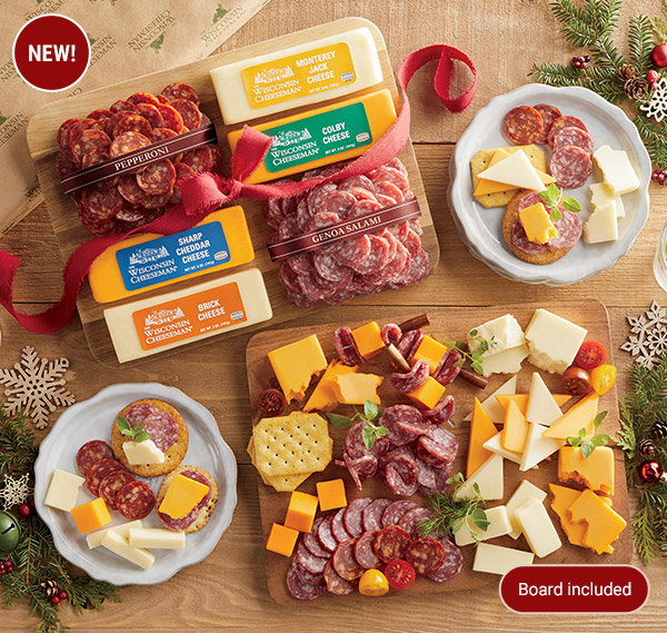 Savory salami, pepperoni, and Wisconsin cheeses for easy entertaining.