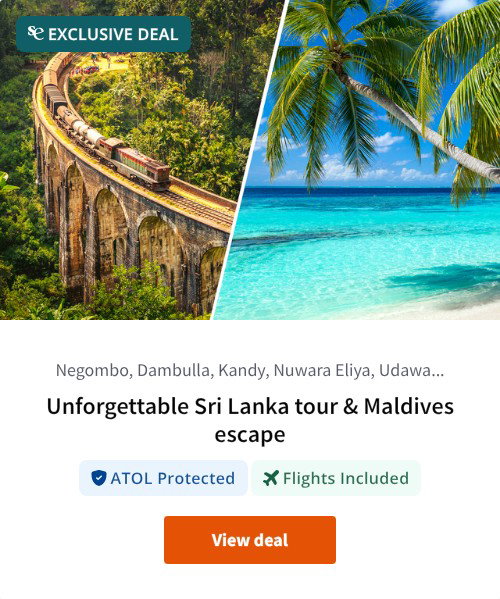 Unforgettable Sri Lanka tour &amp; Maldives escape