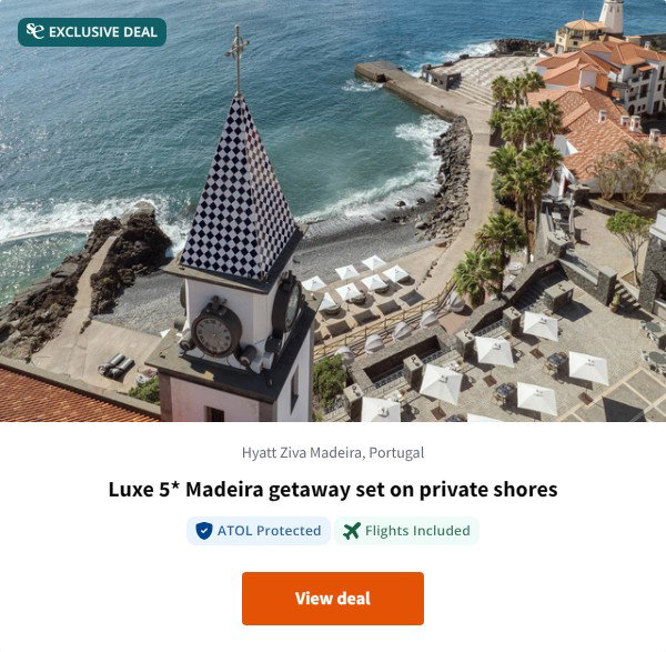 Luxe 5* Madeira getaway set on private shores