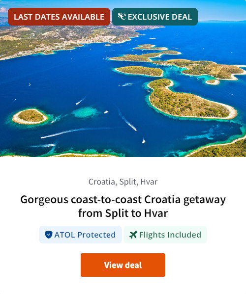 Gorgeous coast-to-coast Croatia getaway from Split to Hvar